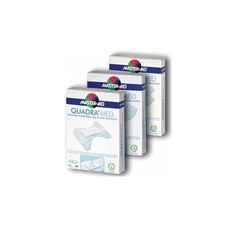 M-AID Quadra Med Cerotto Traspirante con Disinfettante Extra 10 Pezzi M-AID Quadra Med Cerotto Traspirante con Disinfettante Extra 10 Pezzi