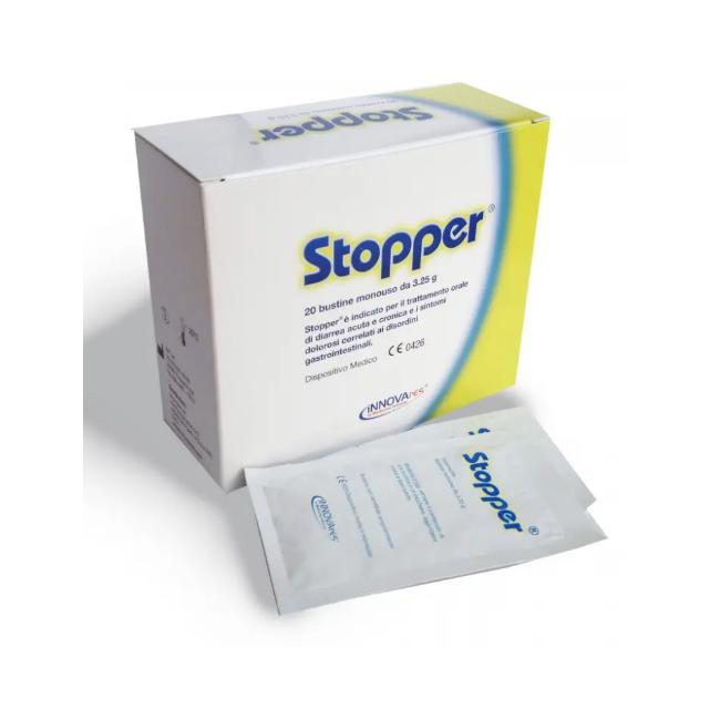 Stopper dispositivo medico contro la diarrea 20 bustine gusto limone