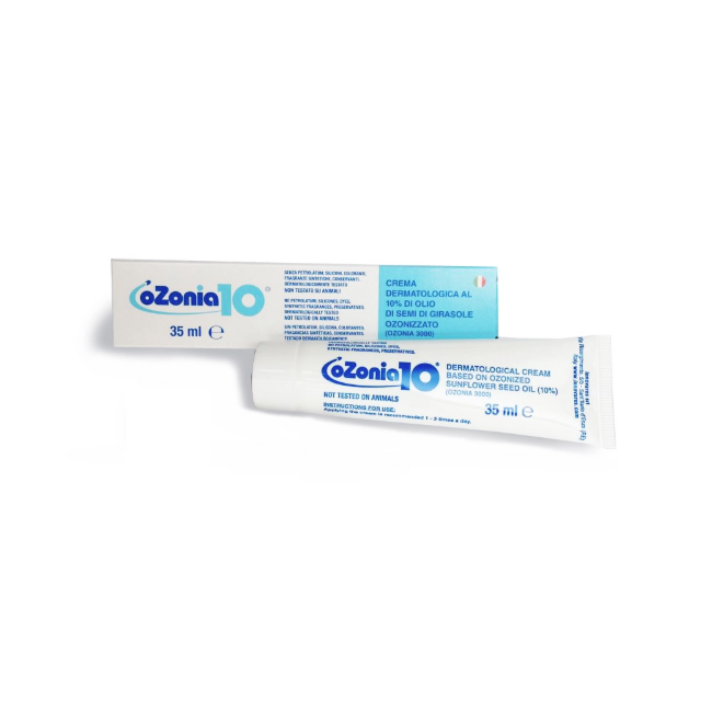 Ozonia 10 crema al 10% di olio ozonizzato antimicrobico per ferite 25 ml