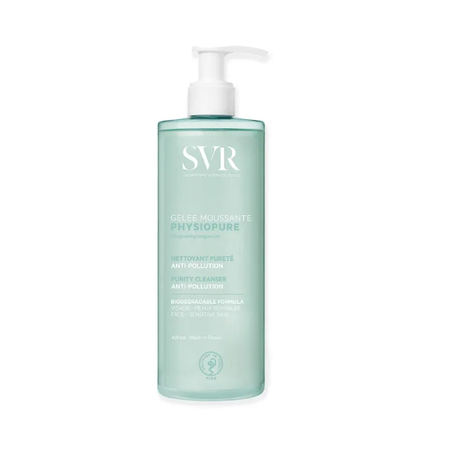 SVR Physiopure Gel mousse detergente purificante viso maxi formato 400 ml