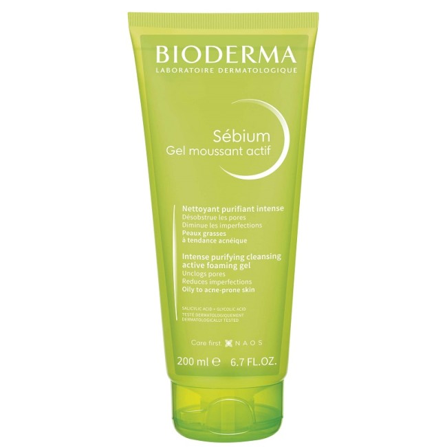 Bioderma Sebium Gel Moussant Actif 200 Ml