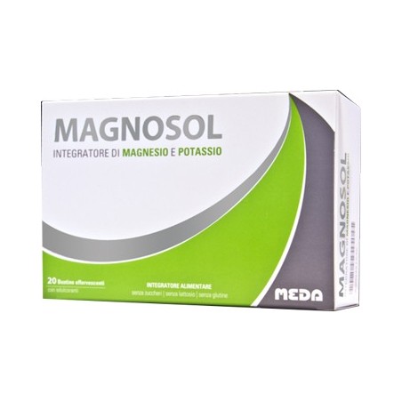 Magnosol 20 Bustine Effervescenti - Integratore di Magnesio e Potassio Magnosol 20 Bustine Effervescenti - Integratore di Magnesio e Potassio