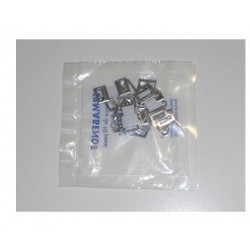 Ganci fermabenda in metallo per medicazioni 10 pezzi