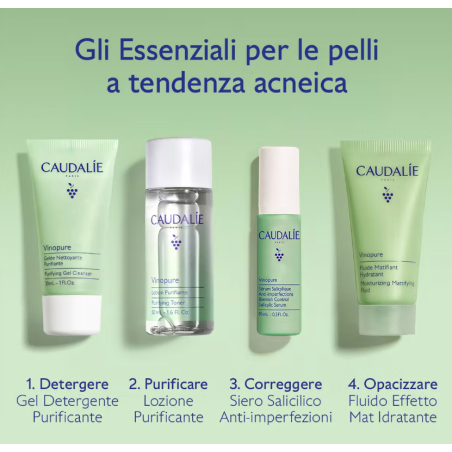 Caudalie Vinopure starter kit - Routine essenziale pelle acneica