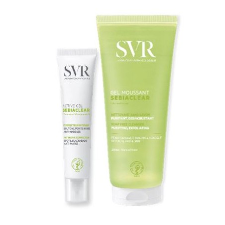 SVR X Insulti Luminosi Sebiaclear Detergente 200 ml + Active Gel 40 ml SVR X Insulti Luminosi Sebiaclear Detergente 200 ml + Active Gel 40 ml