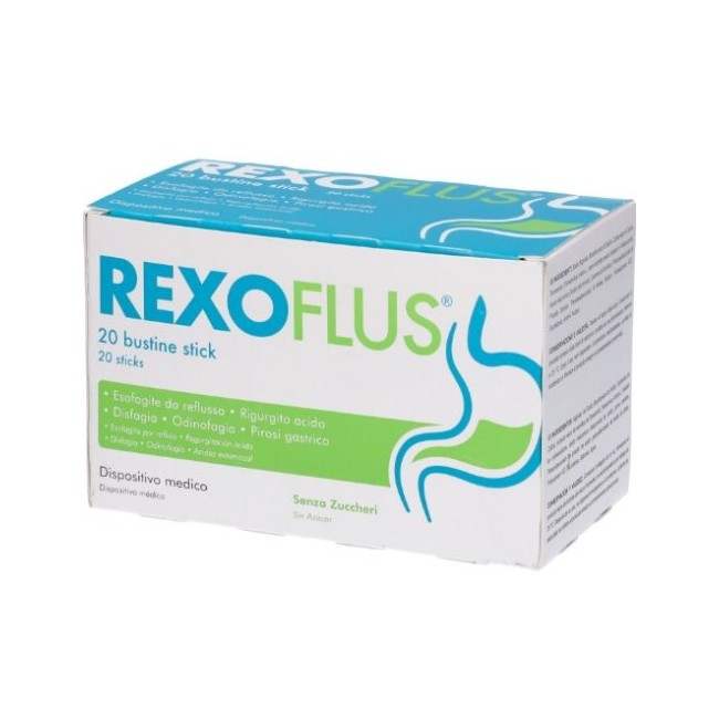 Rexoflus Integratore per rigurgito e reflusso 20 stick