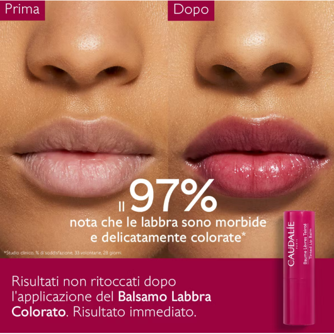 Caudalie Vinotherapist Balsamo stick labbra colorato al lampone Caudalie Vinotherapist Balsamo stick labbra colorato al lampone