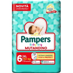 Fater Pampers Baby Dry Pannolino Mutandina Extra Large Small Pack 13 Pezzi