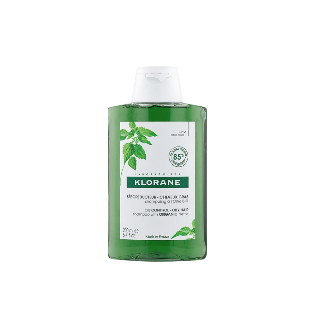 Klorane shampoo seboriduttore all'ortica per capelli e cute grassi 200 ml