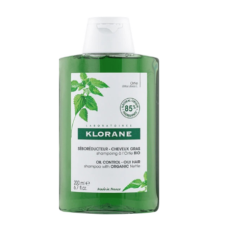 Klorane shampoo seboriduttore all'ortica per capelli e cute grassi 200 ml