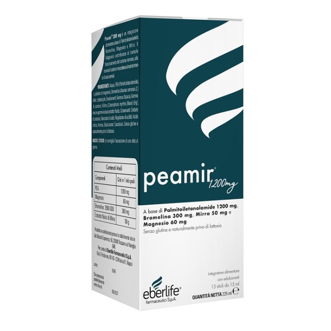 Eberlife Farmaceutici Peamir 1200 15 Stickpack Eberlife Farmaceutici Peamir 1200 15 Stickpack