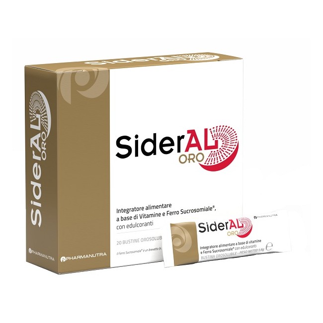 Sideral Oro Integratore a base di vitamine e ferro 14 mg 20 bustine
