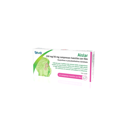 Teva Aislar 12 Compresse Rivestite 200mg+30mg