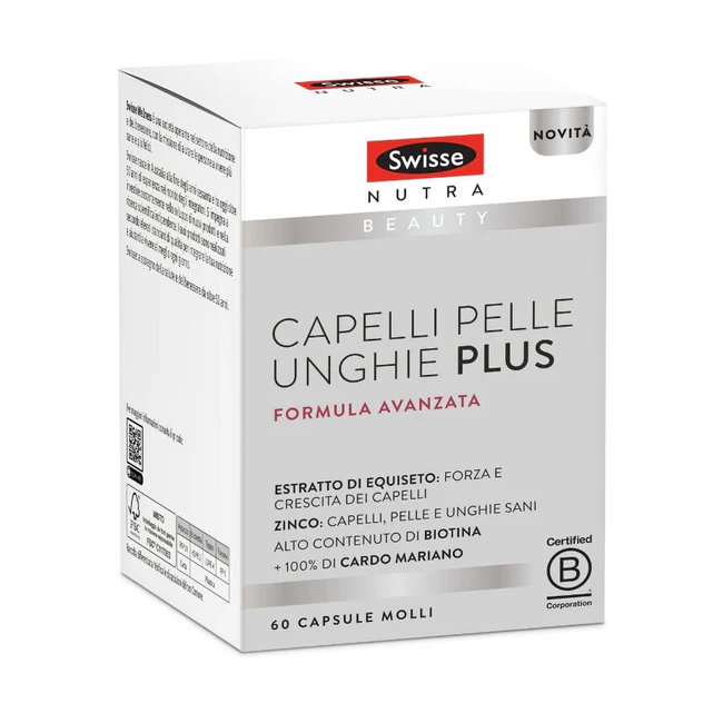 Swisse Capelli Pelle Unghie Plus 60 capsule - Integratore per capelli