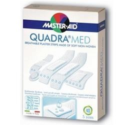 M-AID Quadra Med Cerotti Assortiti Traspiranti Disinfettanti 40 Pezzi