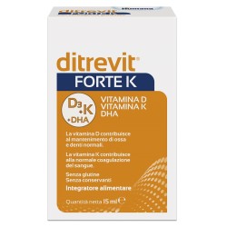 Humana Ditrevit FORTE K Integratore con Vitamina D K e DHA 15 ml