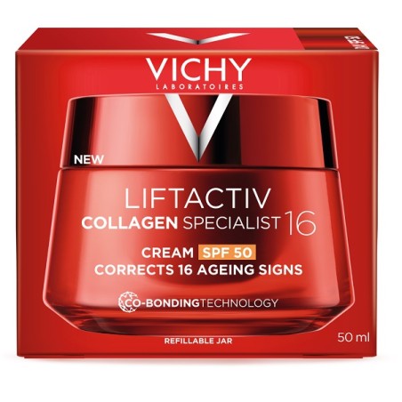 Vichy Liftactiv Collagen 16 crema viso giorno SPF50+ ricaricabile 50 ml