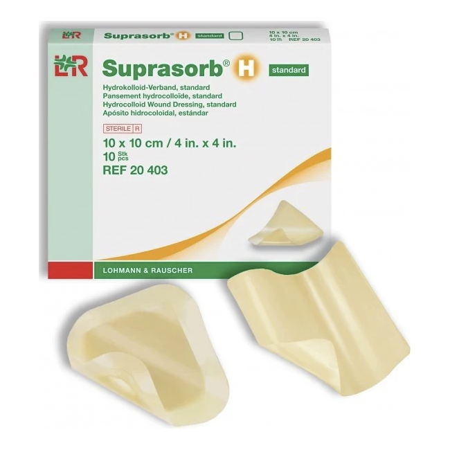 Suprasorb H Medicazione Idrocolloidale Standard 10x10cm 10 pezzi