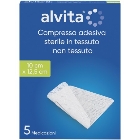 Alliance Healthcare Garza Compressa Adesiva Alvita Tnt 10x12,5cm 5 Pezzi Alliance Healthcare Garza Compressa Adesiva Alvita Tnt 10x12,5cm 5 Pezzi