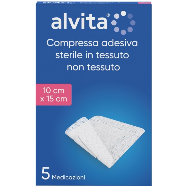 Alliance Healthcare Garza Compressa Adesiva Alvita Tnt 10x15cm 5 Pezzi