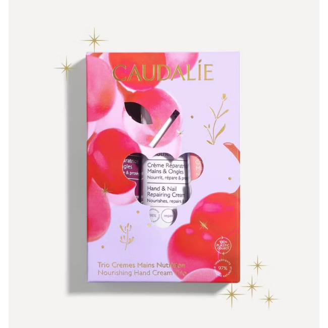 Caudalie Cofanetto Trio Creme mani e unghie idratanti profumate 30 ml