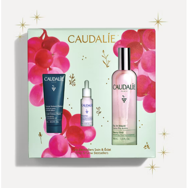 Caudalie Cofanetto Illuminante Acqua di bellezza + maschera + siero