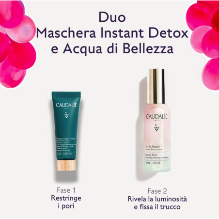 Caudalie Duo Acqua di Bellezza 30 ml & Maschera Detox 15 ml OMAGGIO