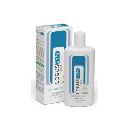 Logus Pharma Logusgyn Clx Detergente Intimo con clorexidina 0,2%, Aloe vera e acido lattico 250 ml Logus Pharma Logusgyn Clx Detergente Intimo con clorexidina 0,2%, Aloe vera e acido lattico 250 ml