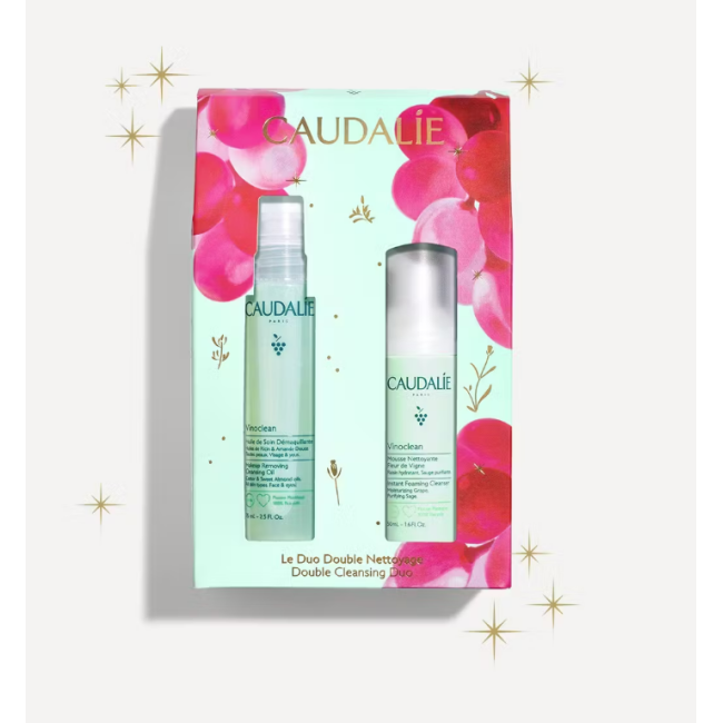 Caudalie Vinoclean duo doppia detersione olio struccante + mousse detergente