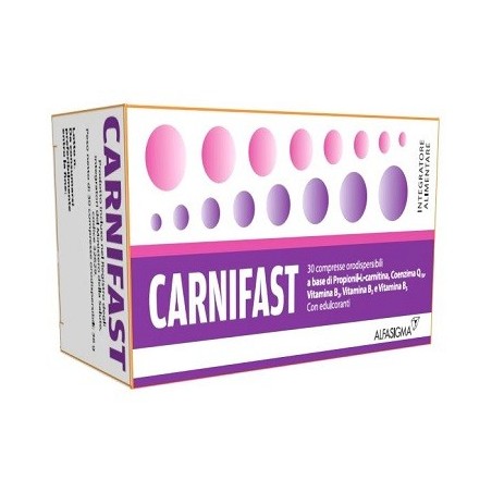 Carnifast 30 Compresse - Integratore Energizzante Con Carnitina Carnifast 30 Compresse - Integratore Energizzante Con Carnitina