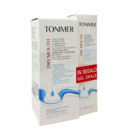 Tonimer Dry Mouth Collutorio 200 ml + Gel orale per bocca secca Tonimer Dry Mouth Collutorio 200 ml + Gel orale per bocca secca