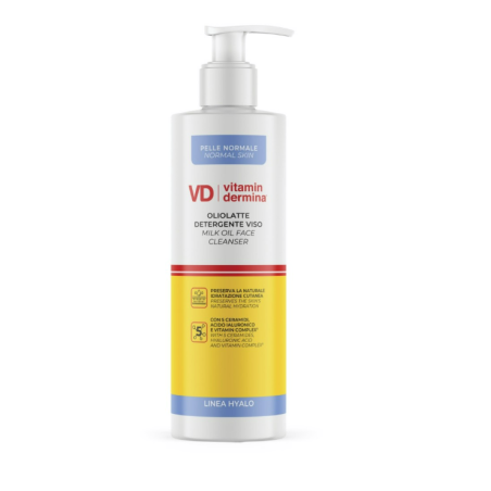 Vitamindermina Hyalo Oliolatte detergente struccante viso 240 ml Vitamindermina Hyalo Oliolatte detergente struccante viso 240 ml