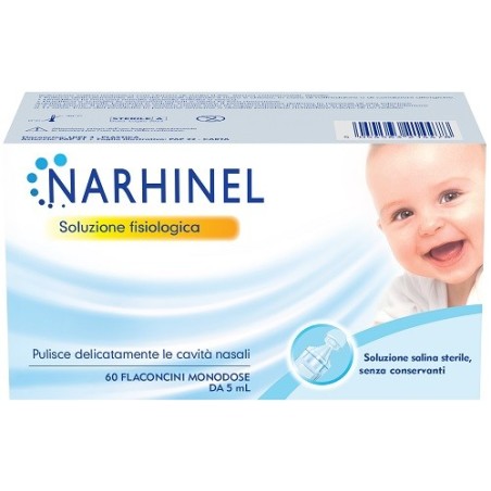 Narhinel Soluzione Fisiologica  per Bambini 3 Pack da 20 Flaconcini