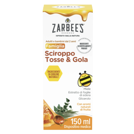 Zarbee's Tosse e Gola Sciroppo 150 ml