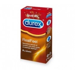 Durex RealFeel Preservativo sensazione naturale 6 pezzi