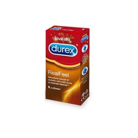 Durex RealFeel Preservativo sensazione naturale 6 pezzi