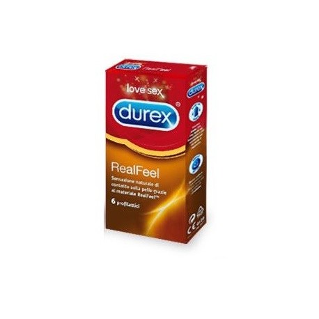 Durex RealFeel Preservativo sensazione naturale 6 pezzi