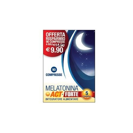 MELATONINA ACT+FORTE 5 COMPLEX 90 COMPRESSE MELATONINA ACT+FORTE 5 COMPLEX 90 COMPRESSE