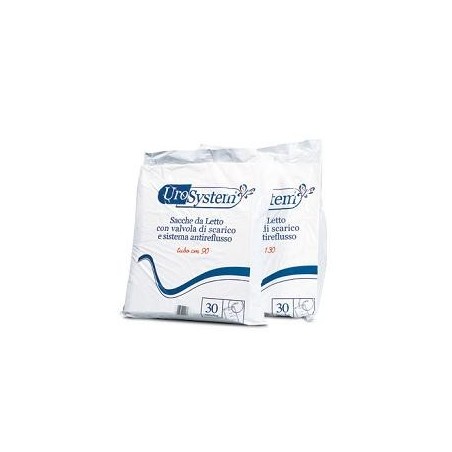 SACCA DI DRENAGGIO DA LETTO PER INCONTINENZA UROSYSTEM TUBO130 CM CON SCARICO 30 PEZZI