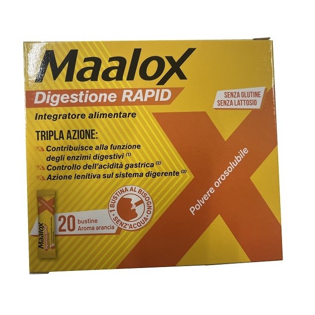 MAALOX DIGESTIONE RAPID 20 BUSTINE DA 2 G MAALOX DIGESTIONE RAPID 20 BUSTINE DA 2 G