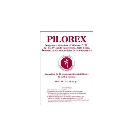 Pilorex 24 Compresse Fermenti Lattici Per Reflusso e Bruciore di Stomaco