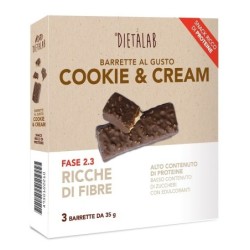 DIETALAB BARRETTA COOKIE & CREAM 3 BARRETTE DA 35 G