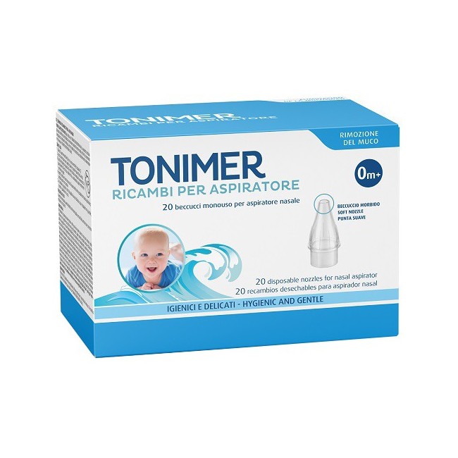 Tonimer Ricambi per aspiratore nasale 20 pezzi Tonimer Ricambi per aspiratore nasale 20 pezzi