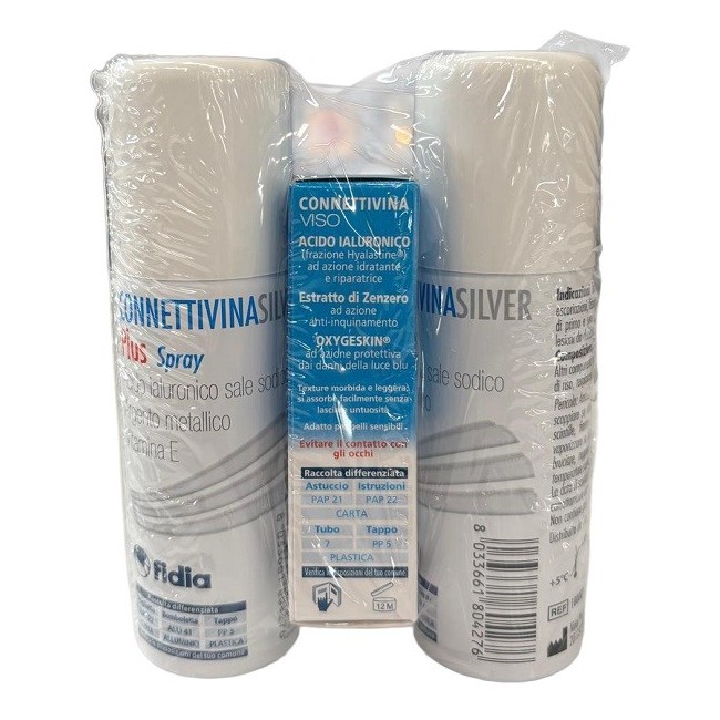 Connettivina Silver Plus Bipack Spray 50 ml + ConnettivinaViso Crema 50 ml