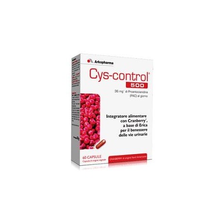 Cys-Control 500 60Capsule Integratore per la Salute delle Vie Urinarie