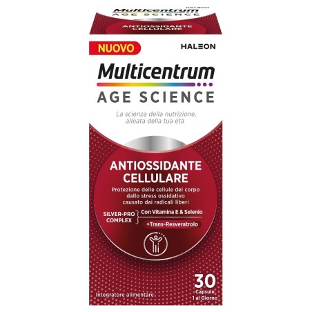 MULTICENTRUM AGE SCIENCE ANTIOSSIDANTE CELLULARE 30 CAPSULE MULTICENTRUM AGE SCIENCE ANTIOSSIDANTE CELLULARE 30 CAPSULE
