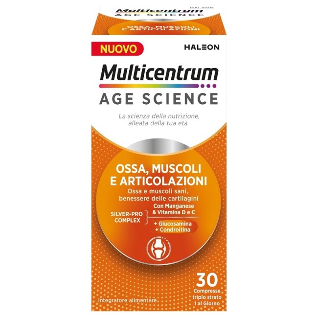 MULTICENTRUM AGE SCIENCE OSSA MUSCOLI ARTICOLAZIONI 30 COMPRESSE