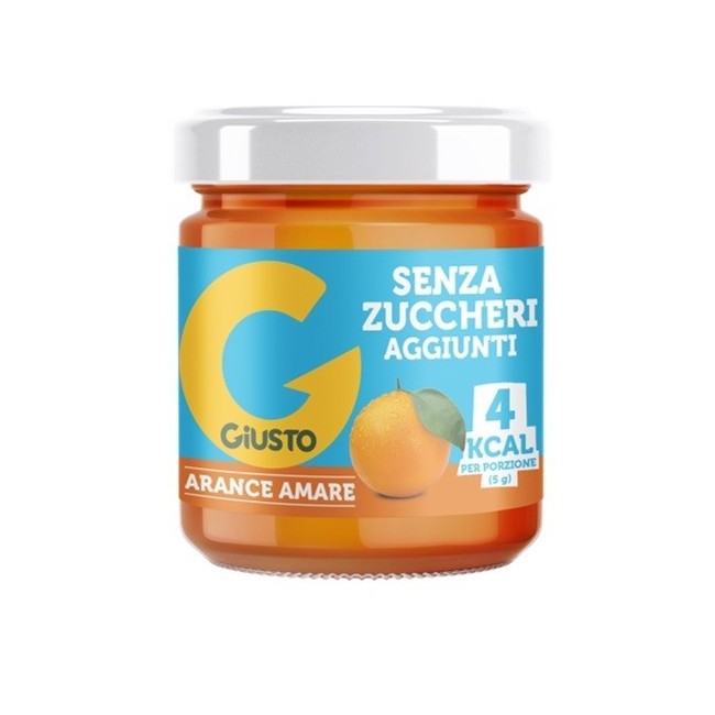 GIUSTO CONFETTURA ARANCIA AMARA SENZA ZUCCHERO 200 G