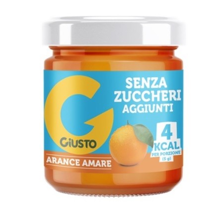 GIUSTO CONFETTURA ARANCIA AMARA SENZA ZUCCHERO 200 G