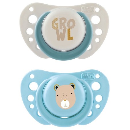 Chicco Air Succhietti in Silicone Azzurro 2-6 mesi 2 pezzi Chicco Air Succhietti in Silicone Azzurro 2-6 mesi 2 pezzi